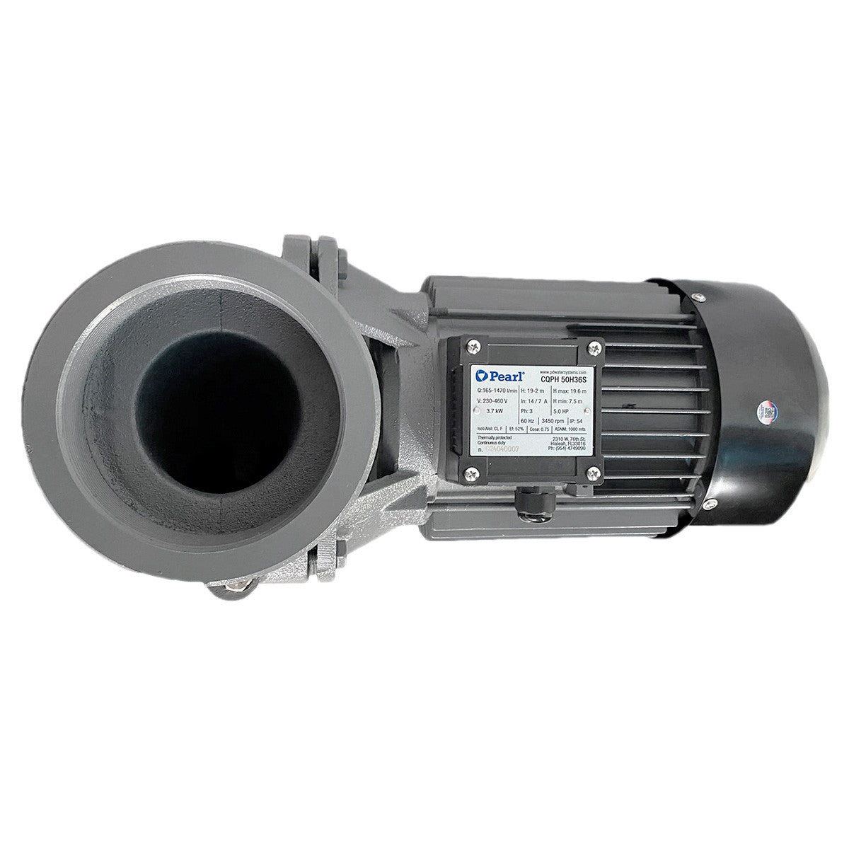 Electrobomba Centrífuga Alto Caudal CQPH 50H36S - 5 HP Trifásica Impulsor Bronce